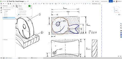 Tech Tip How To Start A Sketch With An Imported Image Onshape