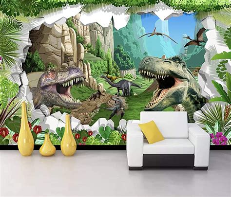 Murwall Kids Wallpaper 3d Dragon Wall Murals Dinosaurs Wall