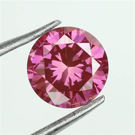 023 Ct Pink Color Round Diamond Natural Loose Diamond Etsy Uk