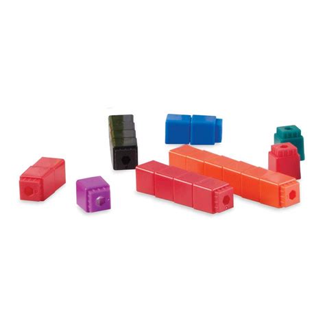 Hand2mind Interlocking Unilink Math Linking Cubes Plastic Cubes Color