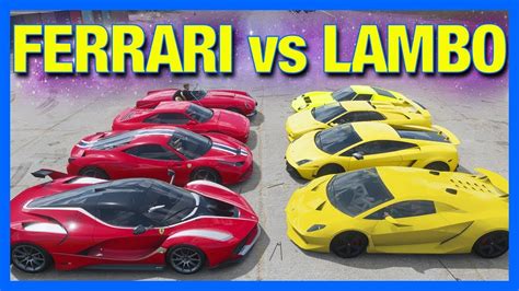 Forza Horizon 4 Online Ferrari Vs Lamborghini Youtube