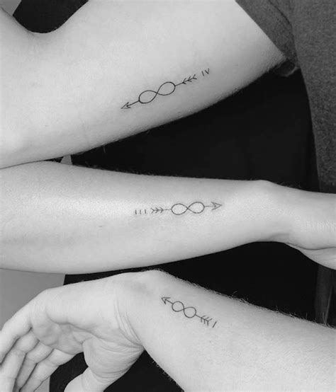 Infinity Sister Tattoos With Heart