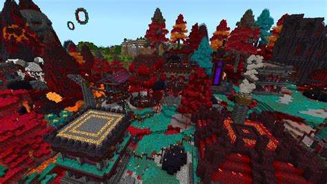 Nether Village By Shaliquinns Schematics Minecraft Marketplace Map