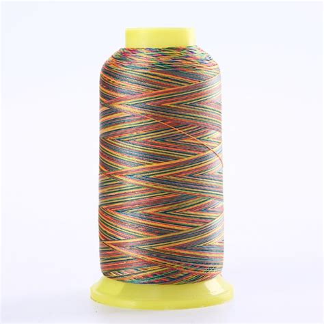 China Cheap 200d Rainbow Color Embroidery Thread Suppliers And Factory