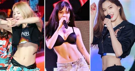 Here Are 20 Female K Pop Idols Showing Off Their Incredible Abs In Crop Tops Koreaboo