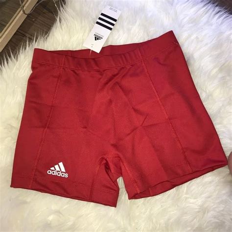 Adidas Spandex Shorts Spandex Shorts Red Spandex Shorts Red Adidas