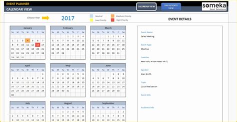 Event Planning Schedule Template Free Of Dynamic Event Calendar