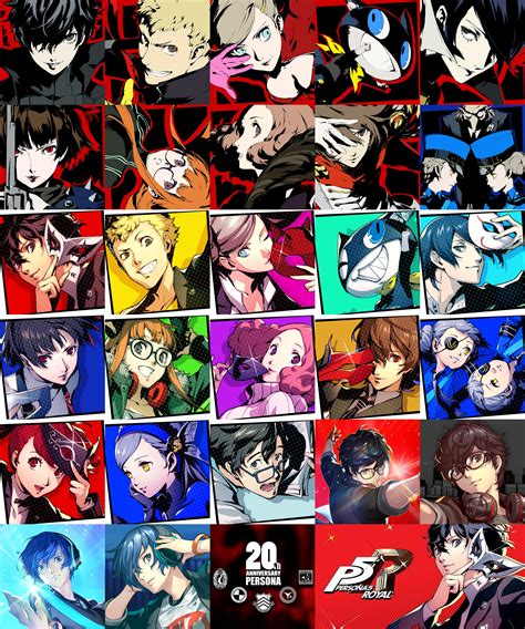 Raw Dump Of All Persona 5 R Dancing Character Avatars From Ps4