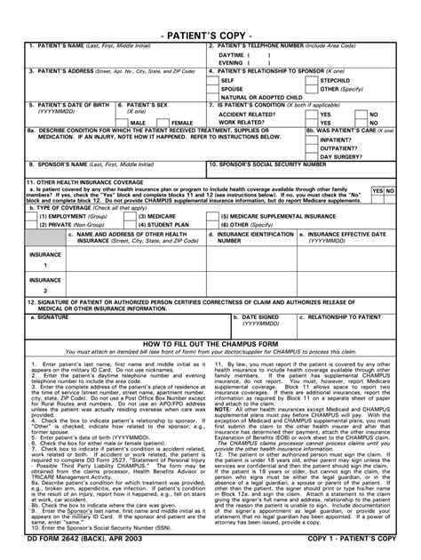 2003 Form Dd 2642 Fill Online Printable Fillable Blank Pdffiller