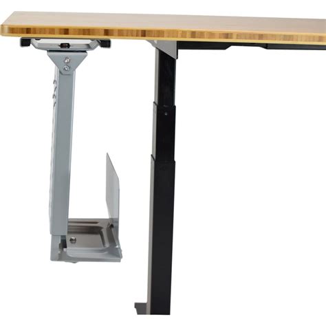 Swiveling Under Desk Computer Cpu Holder For Sit Stand Standing Desk