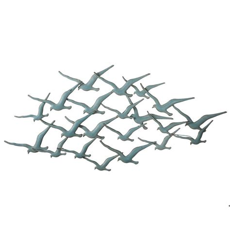 Layered Soaring Seagulls Metal Wall Art Sculptures Home Décor54 X 26