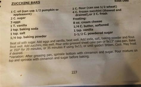 Maybe you would like to learn more about one of these? Best ever Zucchini Bars I always do 1/2 cup oil and 1/2 ...