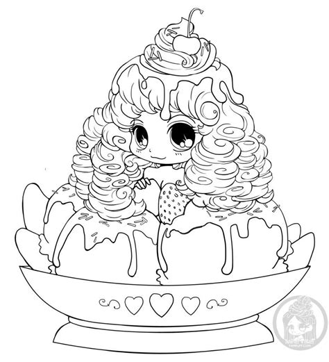 Dessin Chibi Ice Cream Par Yampuff Chibi Coloring Pages Colouring Pics