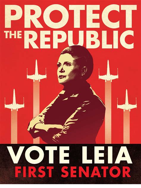 Star Wars Propaganda Vote Leia