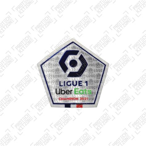 Official France Ligue 1 Uber Eats Champions 2021 Sleeve Patch