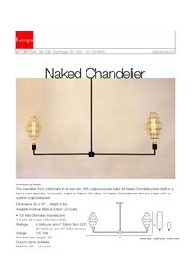 Ceiling Lamp Naked Chandelier By Lampa