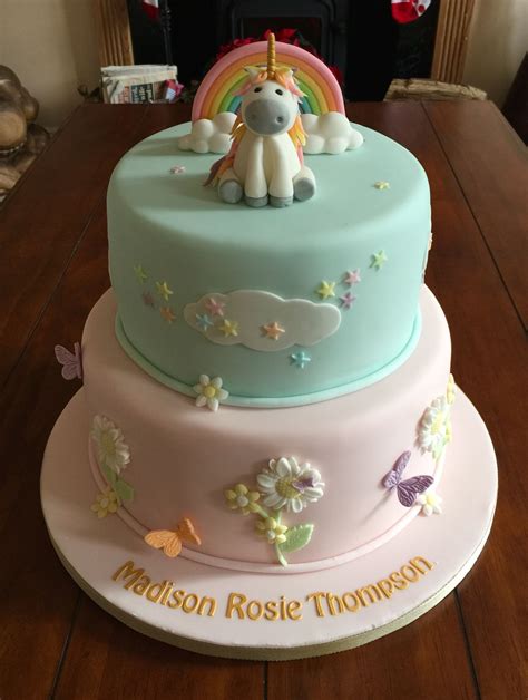 How to draw a baby unicorn cake. Unicorn and garden cake | Cake, Garden cakes, Baby shower cakes