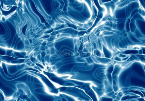 Abstract Blue Seamless Plasma Background Stock Illustration