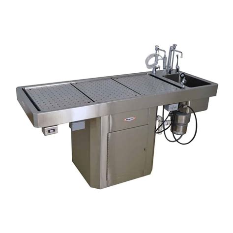 Mopec Ce400 And Ce900 Autopsy Tables Pediatric Pedestal Style With