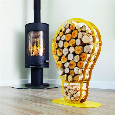 Fireplace Log Holders And Indoor Firewood Racks Decorative Modern Designs