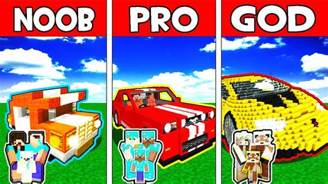 Mauidining How To Make A Car In Minecraft Noob Vs Pro