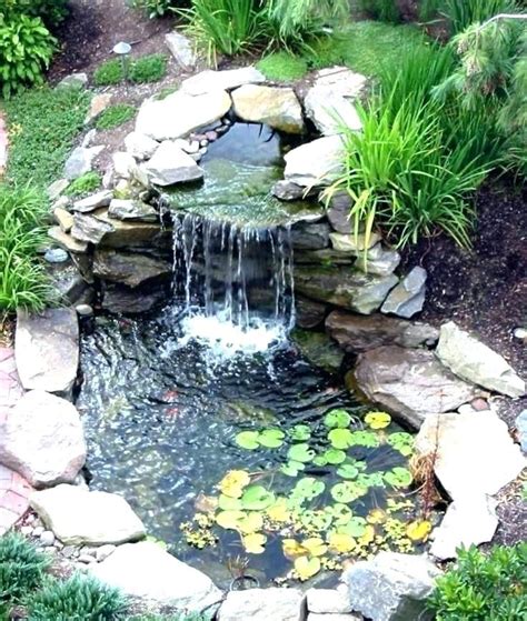 Outdoor Pond Kits Kit With Waterfall Backyard Fish Landscaping And