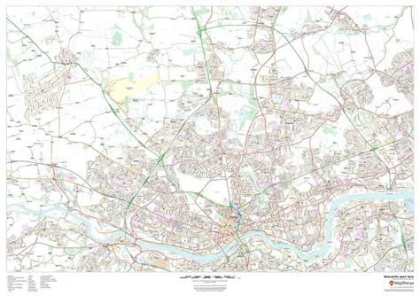 Newcastle Upon Tyne Map