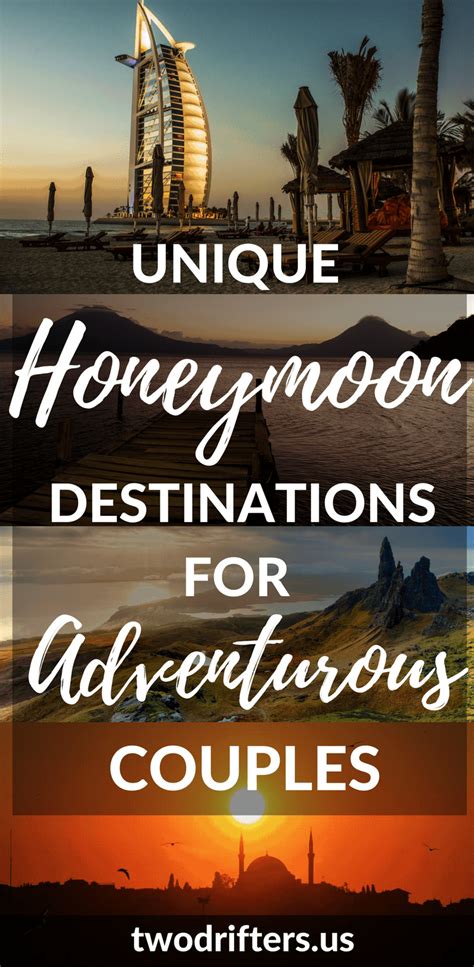 the best honeymoon destinations for adventurous couples