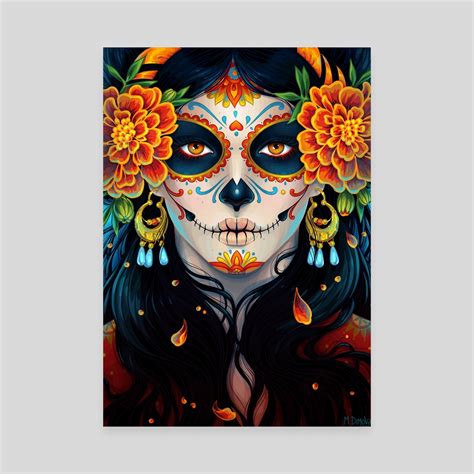 Day Of The Dead An Art Canvas By Maria Dimova Inprnt