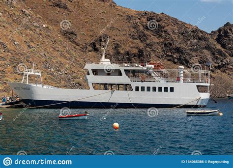 Transport Ferry Nissos Thirassia Editorial Photo Image Of Aegean