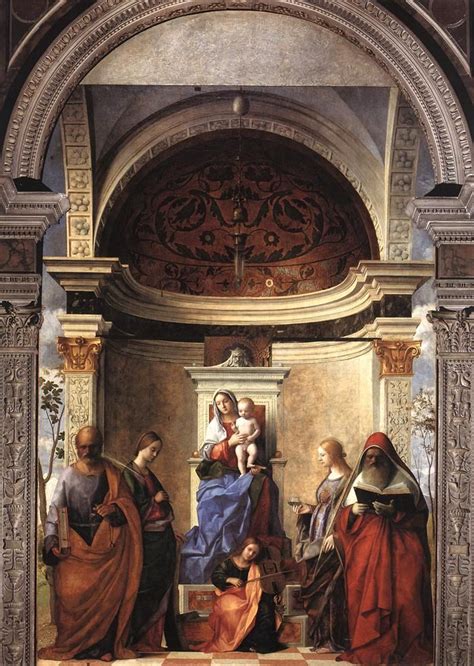 San Zaccaria Altarpiece by Giovanni Bellini História da arte Belas pinturas Arte e arquitetura