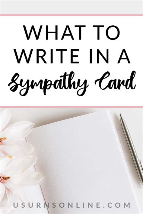 What To Write In A Sympathy Card 50 Easy And Inspired Ideas Urns Online