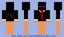 Nude Enderman In A Suit Minecraft Skin