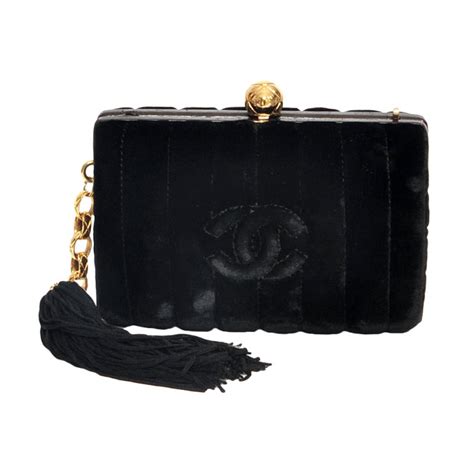 Make the finishing touch to your look with our collection of clutch bags. CHANEL VELVET BLACK and GOLD HARDWARE CLUTCH at 1stdibs