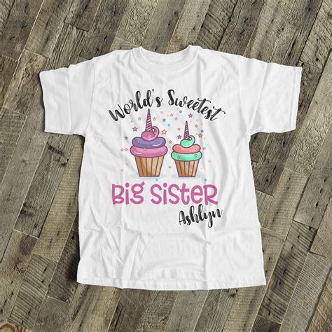 personalized big sister t shirts and ts