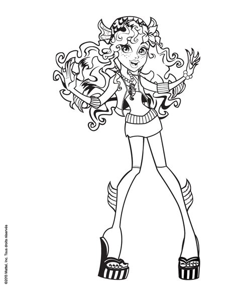 Lagoona Blue Monster High Kids Coloring Pages