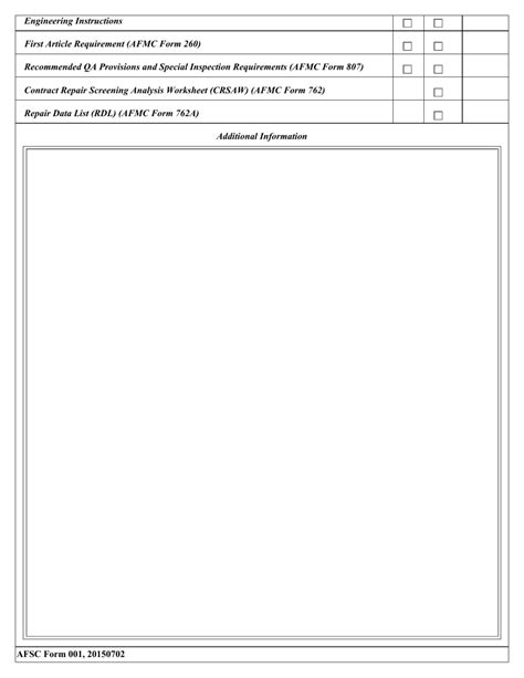 Afsc Form 001 Fill Out Sign Online And Download Fillable Pdf