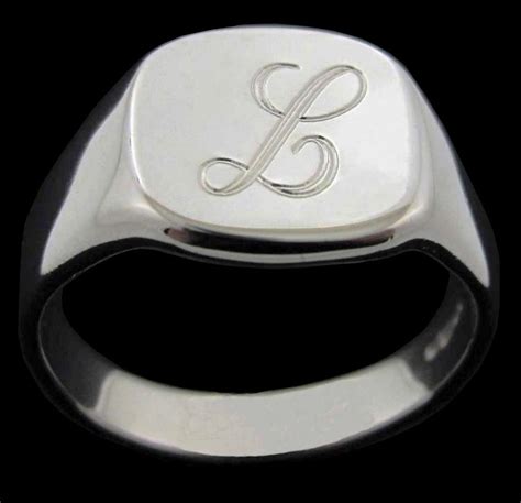 initial signet ring 925 sterling silver up to 3 letters custom