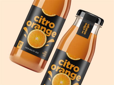 Orange Juice Label Design Packaging Design Label Design By