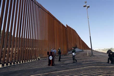 Dhs Unveils Trumps First Completed Border Wall Project