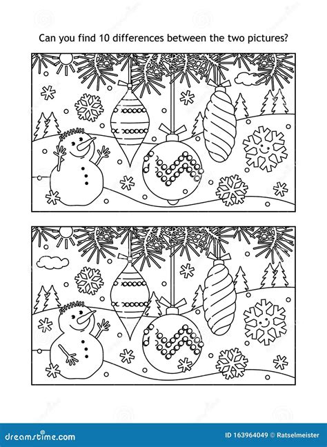Spot The Difference Printable Christmas
