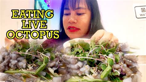 Live Octopus Eating Only In Seoul Exoticfood YouTube