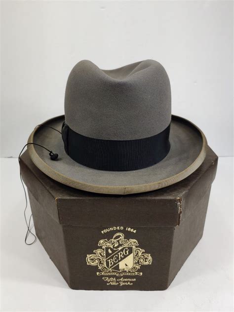1950s Stetson Royal Deluxe St Regis Gray Hat Size Gem