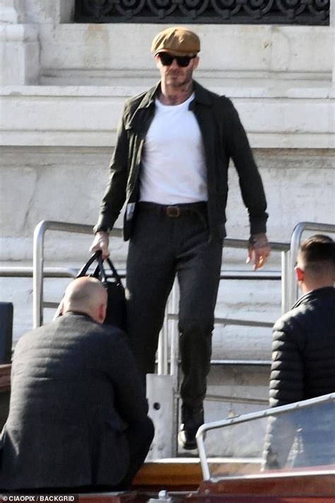 David Beckham Looks Dapper On Another Day Of Shooting For His Eyewear