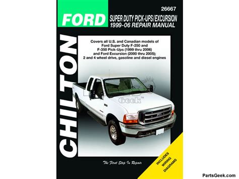 Ford F350 Super Duty Repair Manual Service Manual Chilton Haynes