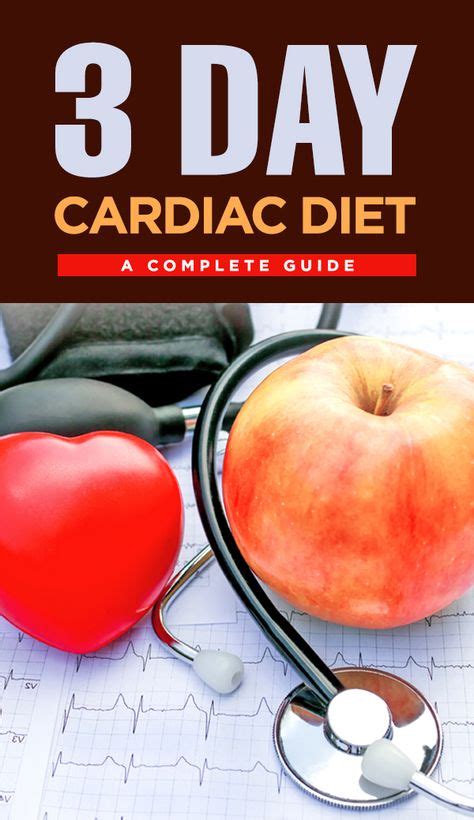 Healthy 3 Day Cardiac Diet Plan For Heart Health