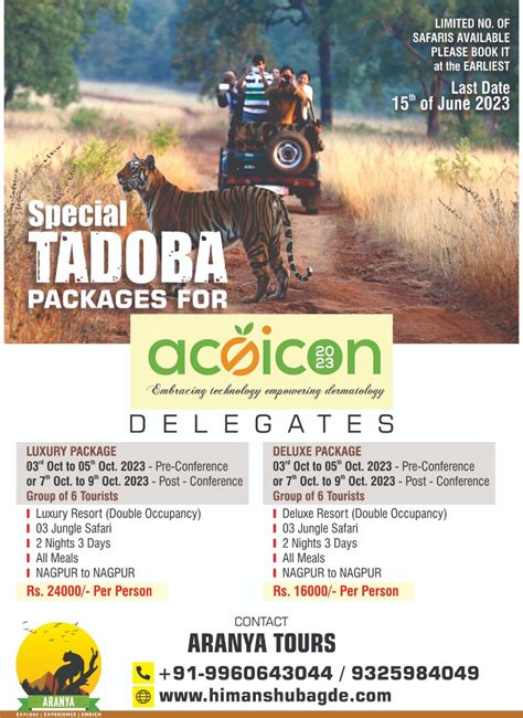 Tadoba Safari Packages Acsicon 2023
