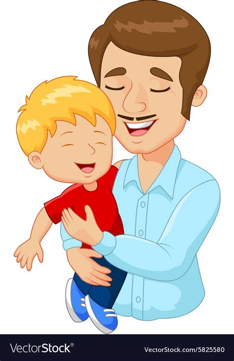 Father And Son Cartoon People Characters Vector Image Hot Sex Picture