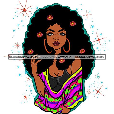 Afro Black Girl Art Black Woman Melanin Pride Dope Goddess Nubian Ebony