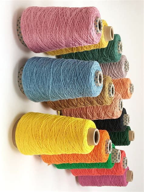 Pure Linen Weaving Yarn Strong Smooth 100 Linen Thread Dyed Etsy